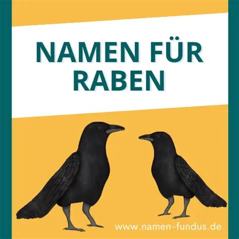 weiblicher rabe|Männliche und Weibliche Namen für Raben 